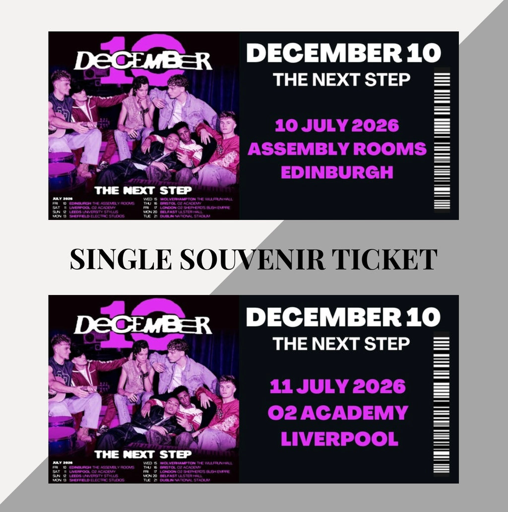 December 10 Tour inspired souvenir tickets