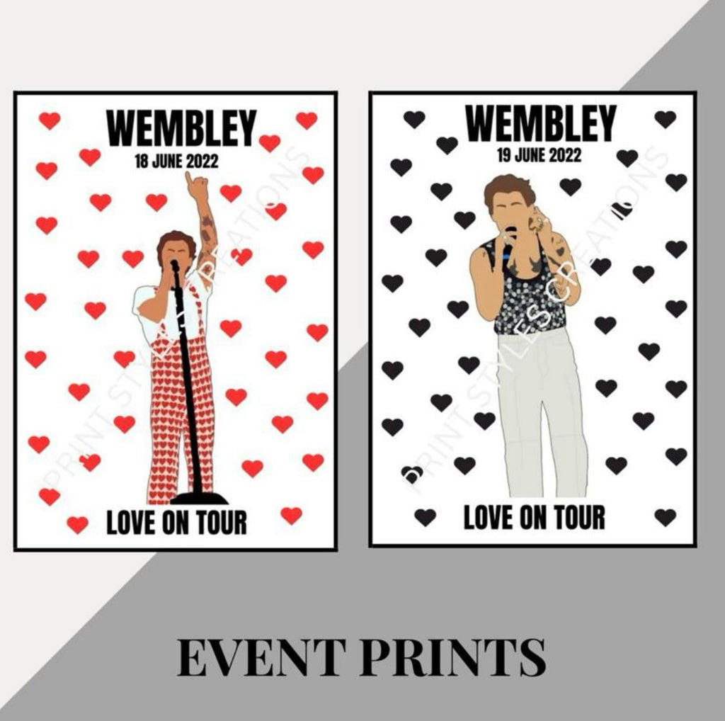 Harry Styles ‘Love On Tour’ inspired event prints