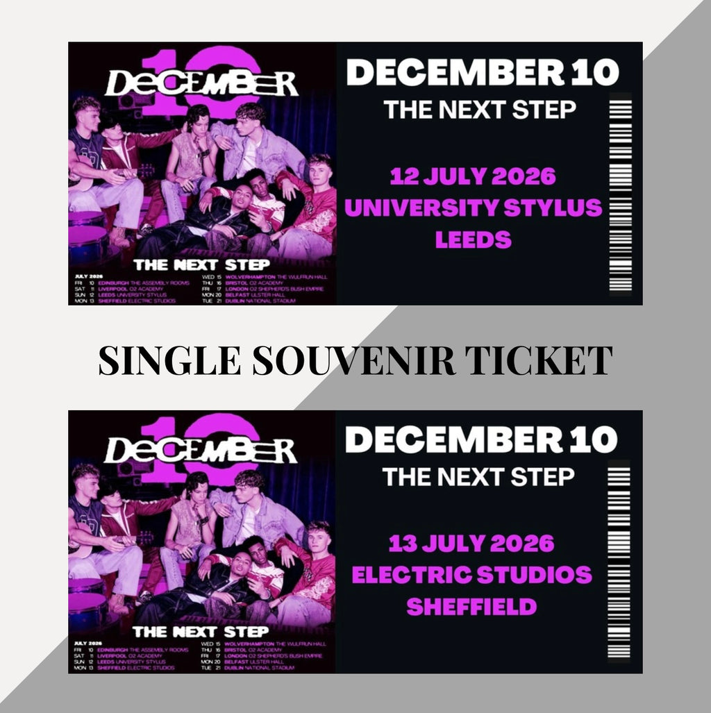 December 10 Tour inspired souvenir tickets