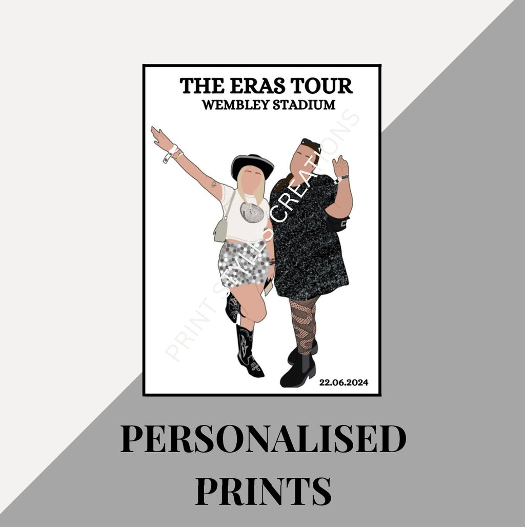 Personalised tour prints - ANY TOUR